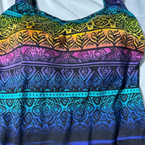 Longitude One Piece Bathing Suit Multicolour Pattern Size - Picture 2 of 14